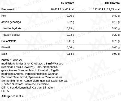 XXL Nutrition - Light Sauce - 265ml