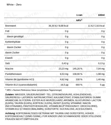 XXL Nutrition - Energize! Energy Drink - 6 x 330ml