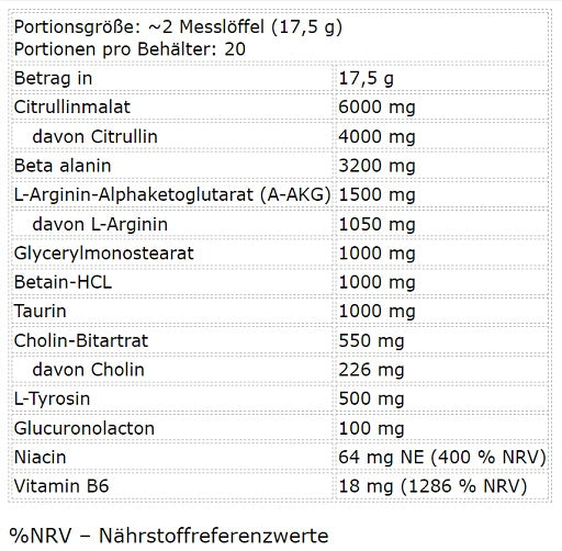BAD ASS - Pump Stim Free - 350G