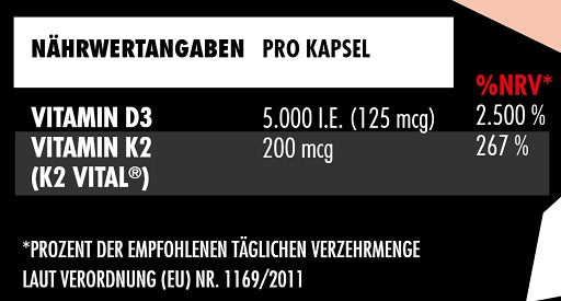 Big Zone - Vitamin D3 + K2 - 90 Capsules