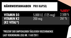 Big Zone - Vitamin D3 + K2 - 90 Capsules
