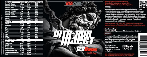 Big Zone - Vita-Min Inject - 120 Capsules