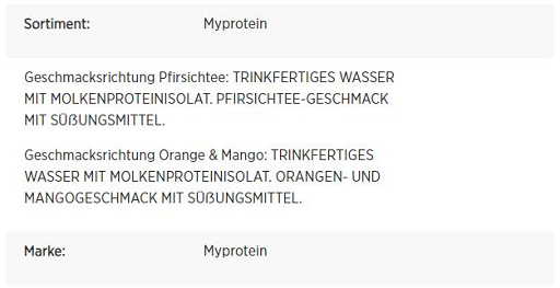 MyProtein - Clear Protein Water - 6 x 500ml