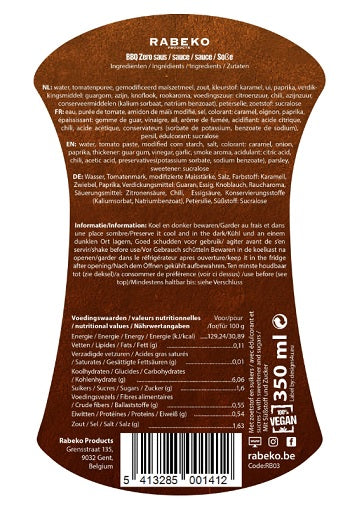 Rabeko - Sauce Zero - 350ml