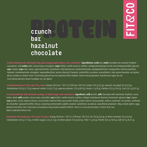 Fit & Co - Crunch Bar - 10 x 55G