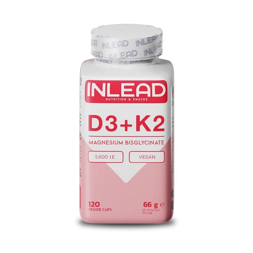INLEAD - Vitamin D3 + K2 + Magnesium - 120 Capsules