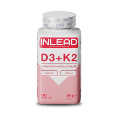 INLEAD - Vitamin D3 + K2 + Magnesium - 120 Capsules