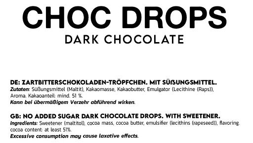 INLEAD - Choc Drops - 150G