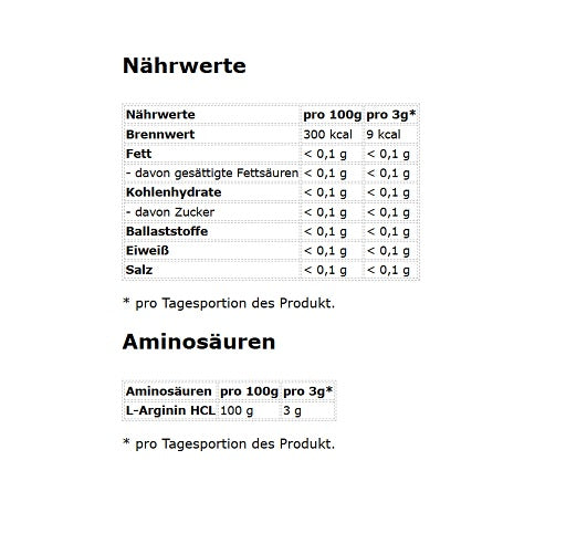 NNT - Arginine - 210G