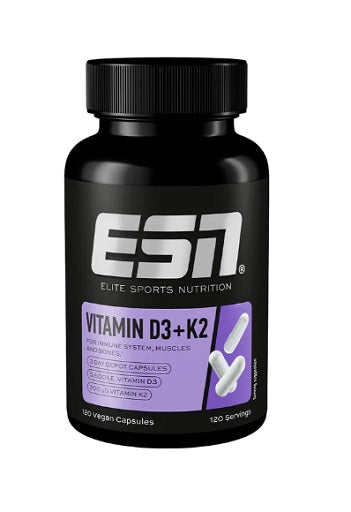 ESN - Vitamin D3 + K2 - 120 Capsules