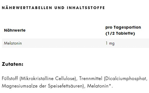 ESN - Melatonin Sleep Aid - 180 Tablets