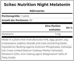 Scitec - Night Melatonin - 90 Tablets