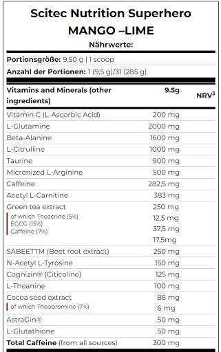 Scitec - Superhero - 285G