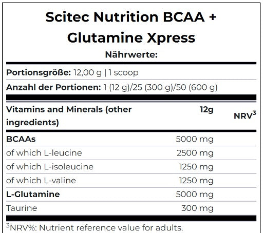 Scitec - BCAA + Glutamine Xpress - 600G