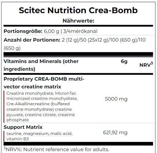 Scitec - Crea-Bomb - 660G
