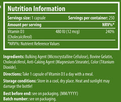 Scitec - Vitamin D3 - 250 Capsules
