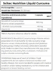 Scitec - Liquid Curcuma - 30 Capsules