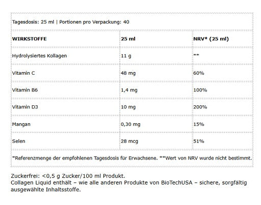BioTech - Collagen Liquid - 1000ml
