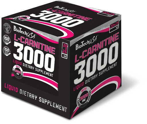 BioTech - L-Carnitine Liquid 3000mg - 20 x 25ml