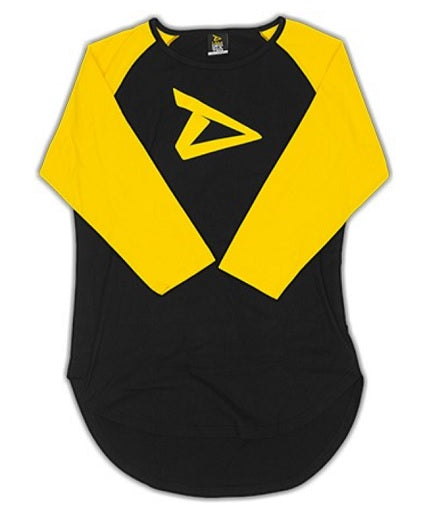 Dedicated - 3/4 Sleeve Raglan Short Logo