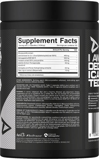Dedicated - Testo-Bol - 120 Capsules