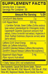 Cellucor - C4 Ripped - 120 Capsules - 30 Servings