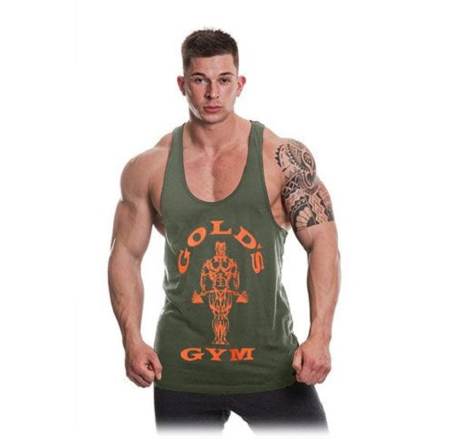 Gold’s Gym - GGVST003 Stringer Joe Premium Army/Orange