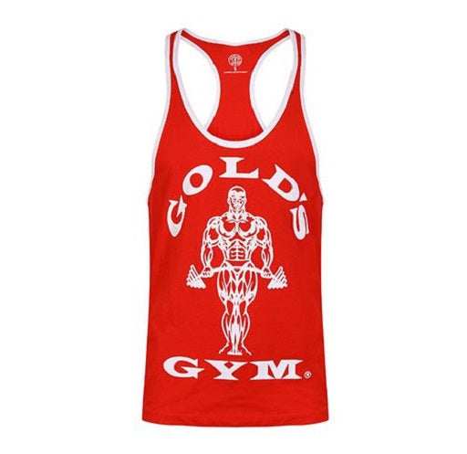 Gold’s Gym - GGVTS004 Stringer Joe Contrast Red/White