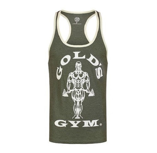 Gold’s Gym - GGVST004 Stringer Joe Contrast Army/Cream