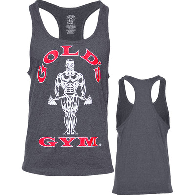 Gold’s Gym - Classic Stringer Tank Top Charcoal - Dark Grey