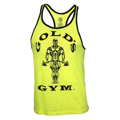 Gold’s Gym - Muscle Joe Contrast Stringer Tank Neon