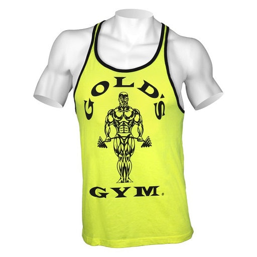Gold’s Gym - Muscle Joe Contrast Stringer Tank Neon
