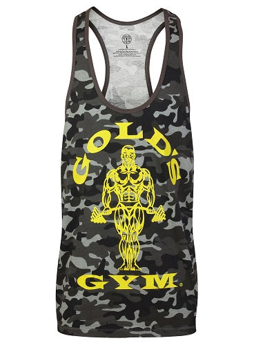 Gold’s Gym - GGVST051 Muscle Joe Premium Tank Camo Black