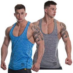 Gold’s Gym - GGVST061 Raglan Stringer Blue Marlin