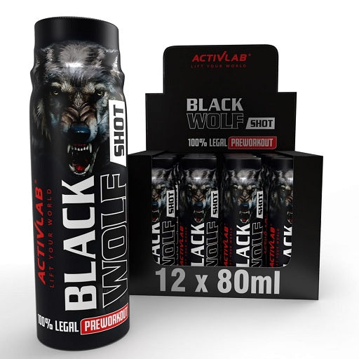 Activlab - Black Wolf Shot Pre-Workout - 12 x 80ml