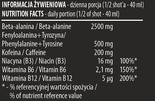 Activlab - Black Wolf Shot Pre-Workout - 12 x 80ml