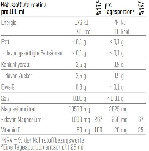 Body Attack - Magnesium Liquid - 500ml - Orange
