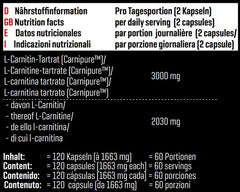 Body Attack - Carnipure 1500 - 120 Capsules