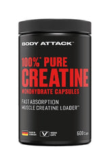 Body Attack - 100% Pure Creatine - 600 Capsules