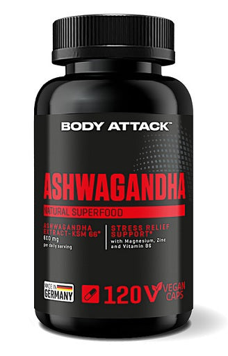 Body Attack - Ashwagandha - 120 Capsules