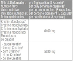 Body Attack - 100% Pure Creatine - 240 Capsules