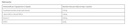 Body Attack - OPC Grape Seed Extract - 60 Capsules
