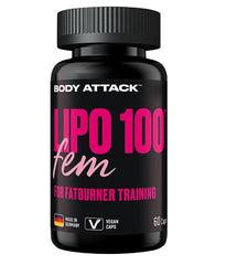 Body Attack - Lipo 100 Fem - 60 Capsules