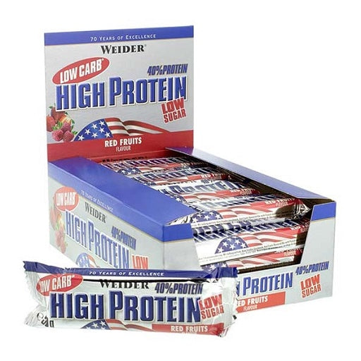 Weider - Low Carb High Protein 40% Bar - 24 x 50G