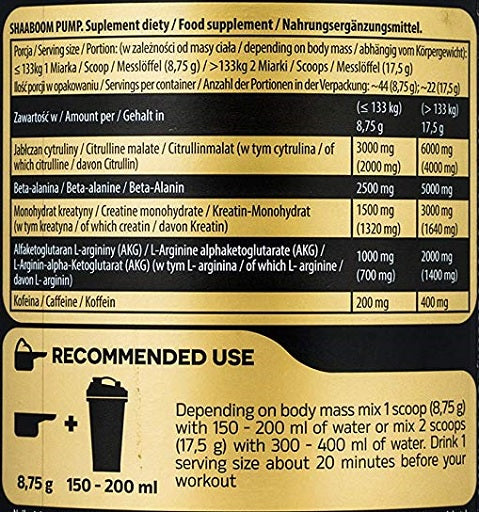 Kevin Levrone - Shaaboom Pump - Sample - 10 x 17.5G