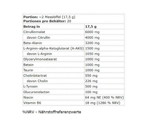 FA Nutrition - Muscle Pump Stim-Free - 350G