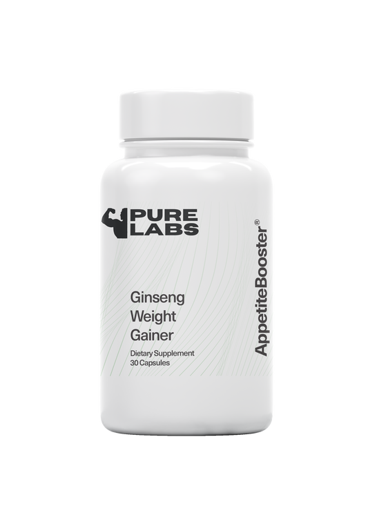 PureLabs Ginseng 30 Capsules for Healthy Weight Gain and Muscle Mass Support